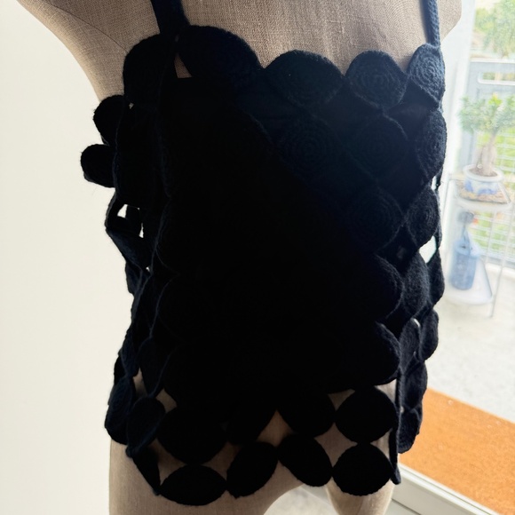 TSE Circular Handknit Top in Black Size M/L - Picture 1 of 7